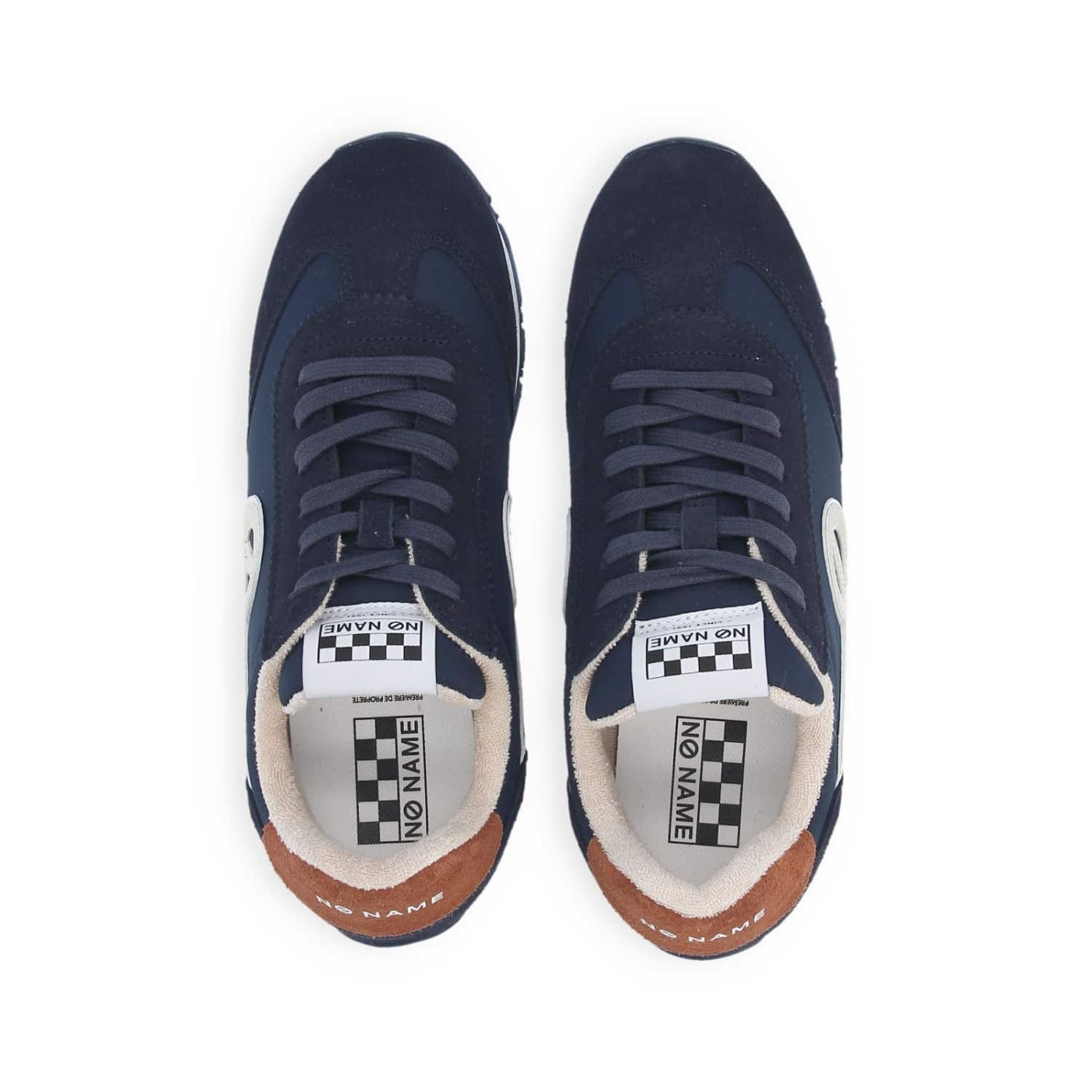 CITY RUN JOGGER  -  SQUARE/SUEDE  - BLU MARINO